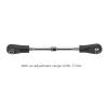 Bnineteenteam 4pcs Rear Upper Linkage Rod, Professional RC Rear Upper Steering Rod, Adjustable Steering Rod for 1/10 RC Off Road Car view 2