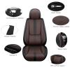 Cscevt Leather Seat Covers for KIA Seltos 2021-2025 2026,Premium Car Seat Covers Full Set,Waterproof Car Seat Protectors with Airbag,Comfort Car Interior Cover Seats for Cars(Black+Brown) view 3