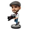 Adventure Photographer Bobblehead Custom Clay Figure Holding DSLR Camera for Travel Enthusiasts and Nature Lovers Birthday Graduation Memorial Keepsake view 1