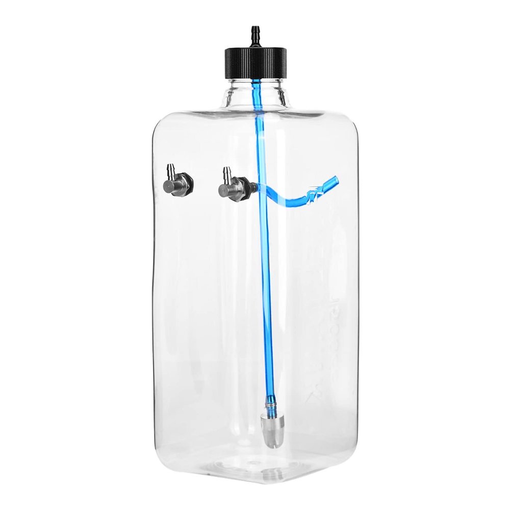 Alomejor Transparent Plastic Fuel for RC Airplane CNC Metal Fuel Easy to Install and Remove 260ml (1500ml (for 150-200cc Aircraft))