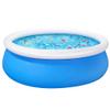 10ft x 28in Inflatable Swimming Pool Above Ground Family Pool for Kids & Adults Puncture-Resistant PVC, Quick Setup (Includes 2 Repair Patches) view 1