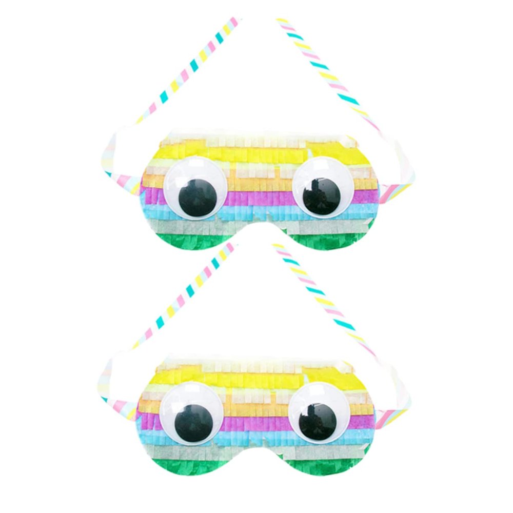 SUPVOX 2pcs Paper Eye Masks for Boys and Girls Birthday Party Games Fun Pinata Supplies for Boy Girl Celebrations Lightweight and Eye-catching Design