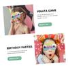 SUPVOX 2pcs Paper Eye Masks for Boys and Girls Birthday Party Games Fun Pinata Supplies for Boy Girl Celebrations Lightweight and Eye-catching Design view 2