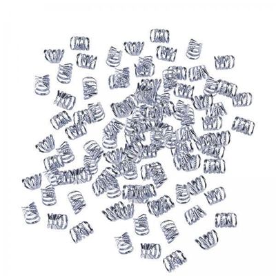 100Pcs Metal Dreadlock Beads, Hair Braid Rings for Women, Braiding Hair Jewelry