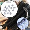 100Pcs Metal Dreadlock Beads, Hair Braid Rings for Women, Braiding Hair Jewelry view 4