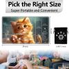 SichKards for MTG Playmat with Card Storage Bag,Non-Slip Rubber Base & Smooth Surface 24x14in,Beginner-Friendly Magic Mat for Commander Deck,Cute Little Orange Cat view 2