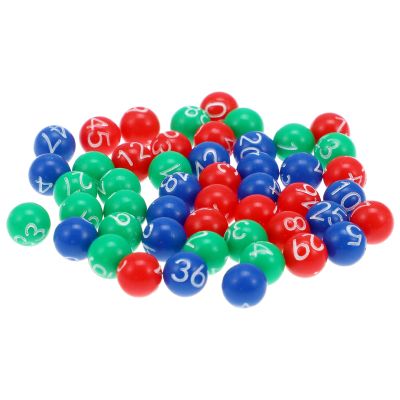Angoily Bingo Balls 49pcs Mini Numbered Bingo Game Balls, Cage Not Included - Ideal for Parties, Fundraisers, Raffle Number Ball