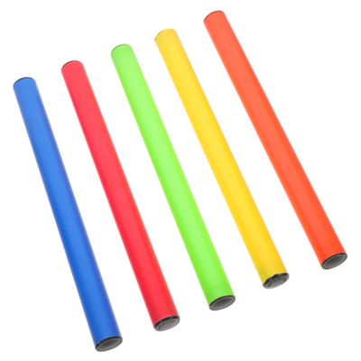 Anneome 5PCS Relay Sticks for School Competitions Anti-Skid Outdoor Race Sticks Lightweight Plastic Running Relay Tools for Training