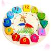 Kisangel Wooden Sorting Clock Educational Beads Clock for Promotes Intellectual Development Mathematical Concepts Present for Boys view 1