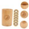 CVUTOVO Bamboo Tube Hexagram Tool Chinese Fortune Telling Prop Coin Divination Game Supplies view 3