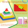 Vdealen 8 Pack Classic Baseplates 10" x 10" Large Building Plates for Building Bricks, Compatible with All Major Brands and Activity Table- Perfect STEM Gift for Builders view 3