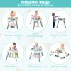 HONEY JOY Baby Bouncer Activity Center, 6-in-1 Infant Jumper & Standing Play Table w/ 360 Rotary Seat, 5 Toys, 3 Adjustable Heights, Music & Sounds, Activity Center for Babies 6-36 Months view 3