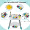 HONEY JOY Baby Bouncer Activity Center, 6-in-1 Infant Jumper & Standing Play Table w/ 360 Rotary Seat, 5 Toys, 3 Adjustable Heights, Music & Sounds, Activity Center for Babies 6-36 Months view 4