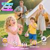Mini Karaoke Machine for Kids Girls: Unicorn Portable Bluetooth Speakers with 2 Wireless Mic Easter Birthday Gifts for 5 6 7 8 9 10 11 Years Teen Toys for Girls Age 4-6 7 8 9 Basket Stuffers Pink view 4