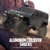 RACENT 1/24 RC Crawler 4WD Off Road All Terrain RC Monster Truck Rock Climbing with led Light Waterproof Hobby Grade Toys with 2 Batteries for Adults (Black) view 3