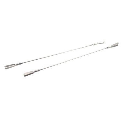 Set of 2 M2 Ball Joint Clamp Link Rod Combinations for Model DIY, Steering Transmission Link Rod Assembly, with Double End Clamps(M2*L150mm)