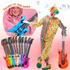 40 Pack Inflatable Guitar Blow up Guitar Bulk Fake Party Prop Inflatable Rock Star Guitars with Air Pump for 80s 90s Themed Carnival Birthday Party Favor, 12 Colors view 4