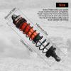 4PCS RC Shock 1:10 Aluminum Front & Rear Shocks Set Compatible with Arrma 1/10 Typhon 3S/2S, Granite 4x4, Bigrock, Senton, Replace for AR330550, AR330551 (Black Orange) view 2