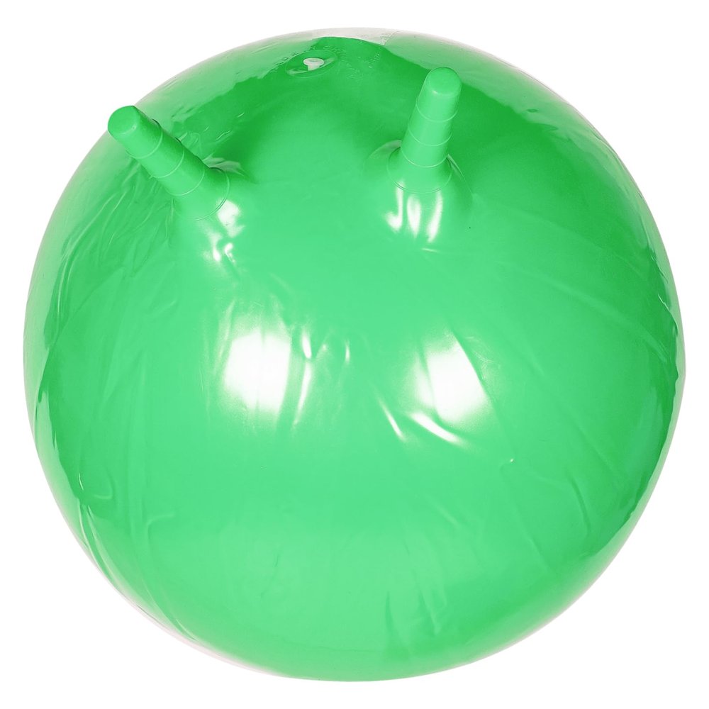Kisangel Boys and Girls Jumping Ball Inflatable Handle Bouncing Toy for Balance Training Indoor PVC Material Green Great for Boy Games and Sensory Development