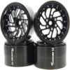 TxxRcss RC 1.9 Inch Beadlock Wheels Offsets -8.5mm Rims Hex 12mm Aluminum Wheel for TRX4 TRX6 SCX10 Gen8 1/10 RC Crawler Remote Control Car Upgrades Accessories (Black) view 1