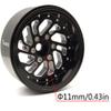 TxxRcss RC 1.9 Inch Beadlock Wheels Offsets -8.5mm Rims Hex 12mm Aluminum Wheel for TRX4 TRX6 SCX10 Gen8 1/10 RC Crawler Remote Control Car Upgrades Accessories (Black) view 4