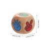 BESPORTBLE 12pcs Wooden Finger Guessing Dices Game Fun Sided Travel Dices for Family Parties Props for Interactive Entertainment Design for -Term Use view 2