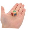BESPORTBLE 12pcs Wooden Finger Guessing Dices Game Fun Sided Travel Dices for Family Parties Props for Interactive Entertainment Design for -Term Use view 3