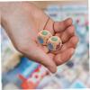 BESPORTBLE 12pcs Wooden Finger Guessing Dices Game Fun Sided Travel Dices for Family Parties Props for Interactive Entertainment Design for -Term Use view 4