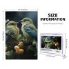 1000 Piece Jigsaw Puzzle for Adults Wooden Challenging Puzzles Custom Personalized Green Leaves and Birds Picture Puzzle for Game Nights Family Wood Puzzles Finished Size 29.5"x19.7" view 3