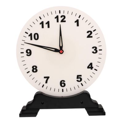 LIOOBO Learning Clock Model Plastic Teaching Clock for Education Independent Hand Movement Unique Design for Classroom Use Learning for Boys