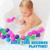 200 Count Ball Pit Balls, 8 Colors Plastic Balls for Ball Pit Play Balls for Toddlers with Durable Storage Mesh Bag view 4