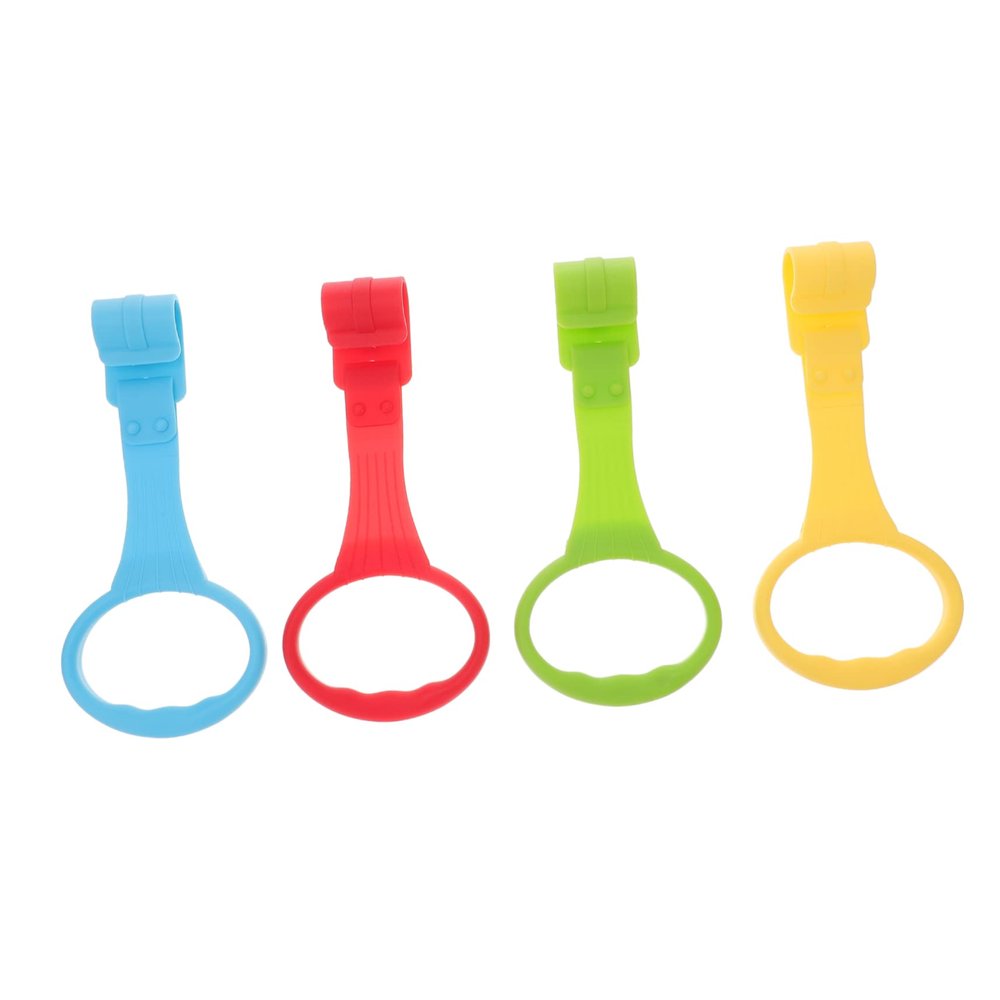4pcs Portable Pull Ring Boy Girl Stand Up Rings for Nursery Easy to Install Suitable for Beds and Playpens