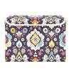 Kigai Ethnic Print Storage Boxes with Lid & Handles Collapsible Stackable Storage Bins Decorative Fabric Closet Organizer Baby Basket for Bedroom Nursery Living Room Office view 2