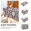 Kigai Ethnic Print Storage Boxes with Lid & Handles Collapsible Stackable Storage Bins Decorative Fabric Closet Organizer Baby Basket for Bedroom Nursery Living Room Office view 4