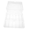 GRIRIW 200-Capacity Acrylic Poker Chip Storage Box Lid Poker Chips Organizer for Game Nights and Tournaments view 1