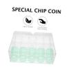 GRIRIW 200-Capacity Acrylic Poker Chip Storage Box Lid Poker Chips Organizer for Game Nights and Tournaments view 4