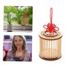 Happyyami 1pc Portable Dragonfly Cage Outdoor Observation Habitat for Boys and Girls Insect Lovers for Breeding Nature Exploration Round Wooden Design view 3