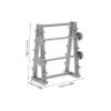 Abaodam Miniature Fitness Equipment Model Barbell Rack for Men DIY Indoor Micro Landscape Decor Fun Office Accessory Unique Gym Accessories for Home and Office view 2
