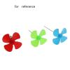 6-Pack 4-Blade Propeller, 2.0mm Bore, 40/56/80/100mm Diameter, PP/ABS Material(56MM red) view 4
