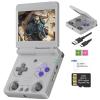 Anbernic RG34XXSP FILP Retro Handheld Game Console RG34XX SP Portable Game Console Linux 3.4 ''IPS 64G Card with 3545+Preloaded Games 3300mAh RG 34XXSP Retro Gaming Console WiFi HDMI Bluetooth Grey view 1