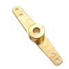 Gold Anodized Aluminum Steering Arm for RC Boat, Front Wheel Single Rocker Arm(4.1mm-Double arm) view 1