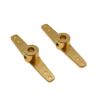 Gold Anodized Aluminum Steering Arm for RC Boat, Front Wheel Single Rocker Arm(4.1mm-Double arm) view 2