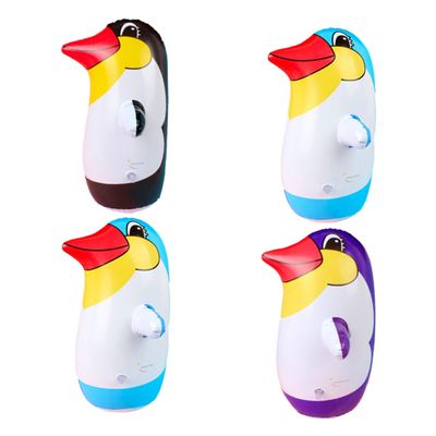 MERRYHAPY 4pcs Lovely Penguin Inflation Tumbler PVC Decorative Ornament for Home Bar Cafe Wedding Christmas Decorations