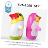 MERRYHAPY 4pcs Lovely Penguin Inflation Tumbler PVC Decorative Ornament for Home Bar Cafe Wedding Christmas Decorations view 2