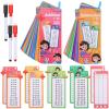 beinkmake 30Pcs Addition and Subtraction Flash Cards Reusable Math Sheets with 4 Dry Erase Pens 2 Rings Self Check Classroom Home Learning Aids Number Games for Grades 1 to 3 view 1
