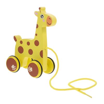 Kisangel Stable Pull Along Toy for Toddlers Baby Crawling Toys Made of Soft Material Animal Shape Promotes