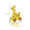 Kisangel Stable Pull Along Toy for Toddlers Baby Crawling Toys Made of Soft Material Animal Shape Promotes view 2