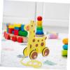 Kisangel Stable Pull Along Toy for Toddlers Baby Crawling Toys Made of Soft Material Animal Shape Promotes view 4