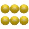 Tryeht Self Inflating Ball 5", Rubber New Feel Breacy Ball, Hi Bouncy, Never Need Pump, Neon Yellow, Playground, Handball, Dodgeballs, Picnic and School Play in and Outdoor (6 Pack) view 1