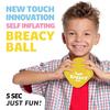 Tryeht Self Inflating Ball 5", Rubber New Feel Breacy Ball, Hi Bouncy, Never Need Pump, Neon Yellow, Playground, Handball, Dodgeballs, Picnic and School Play in and Outdoor (6 Pack) view 4